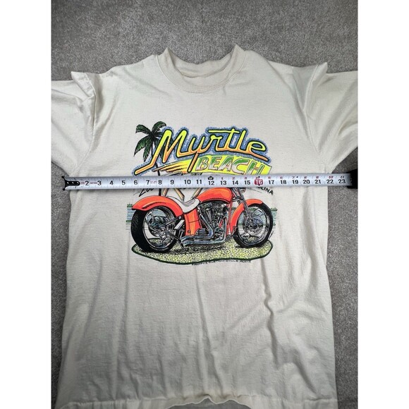 Vintage 2002 Bike Week Myrtle Beach T-Shirt Distressed Men’s Large - Picture 5 of 8